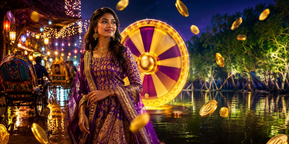 ঢাকায় রাতের বাজারে রুলেট গেমিং পরিবেশ